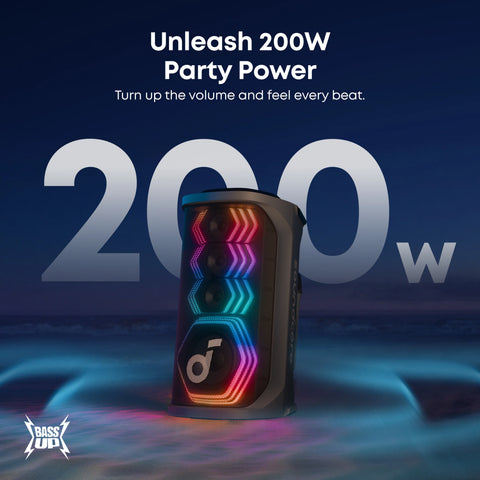 Anker Soundcore Rave 3S 200W Party Speaker with 2 Mics – A31A3012