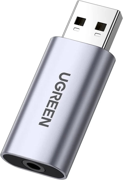 UGREEN USB Sound Card Audio Adapter USB to 3.5mm Jack Audio Adapter