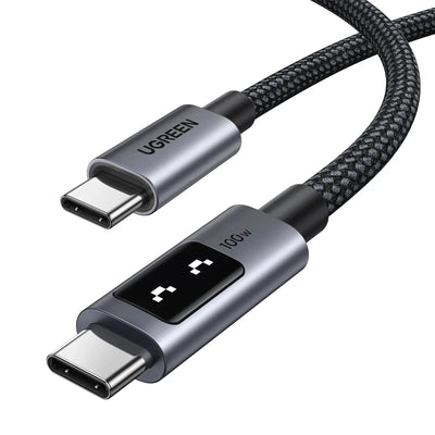 UGREEN Uno USB-C to USB-C 100W Fast Charging Cable with Emoji LED Display