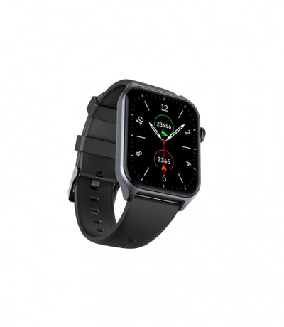 Riversong Motive 9E Smartwatch - Premium AMOLED Display, Heart Rate & Fitness Tracker - Space Gray
