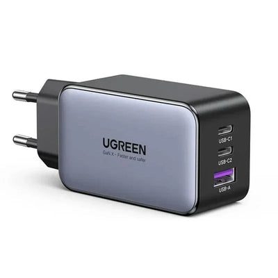 شواحن UGREEN Nexode السريعة 65 وات 2*USB-C/1*USB-A