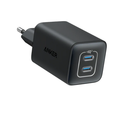Anker 523 USB-C Wall Charger 47W 2 Ports - Nano 3 Black | A2039L11