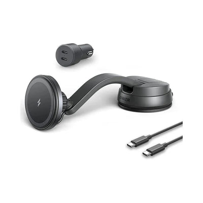 شاحن سيارة مغناطيسي لاسلكي من Anker 613 MagGo - أسود | B2930G11