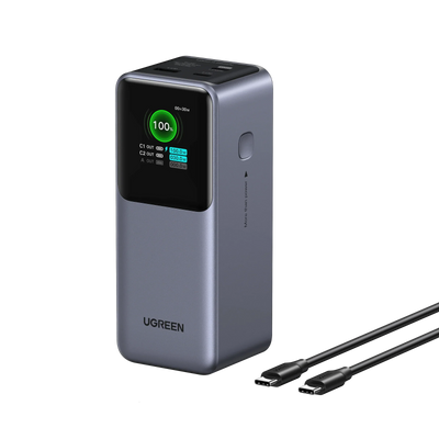 UGREEN Nexode Power Bank 20000mAh – 130W Fast Charging – Grey