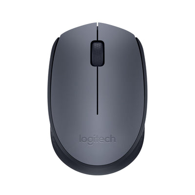 ماوس لاسلكي Logitech M170، بتردد 2.4 جيجاهرتز مع مستقبل USB نانو، وتتبع بصري، وعمر بطارية يصل إلى 12 شهرًا، مناسب للاستخدام باليدين، متوافق مع أجهزة الكمبيوتر الشخصية وأجهزة ماك وأجهزة الكمبيوتر المحمولة - رمادي