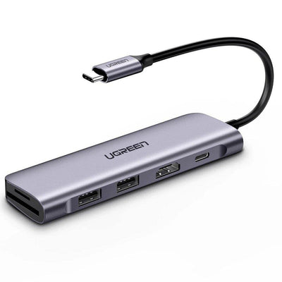 UGREEN 6-in-1 USB-C Hub 70411 – 4K HDMI, 100W PD & SD/TF Card Reader