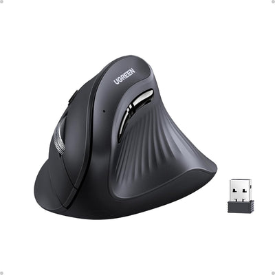 UGREEN MU008 Natural Ergonomic Wireless Mouse - Dual Mode Bluetooth & 2.4G