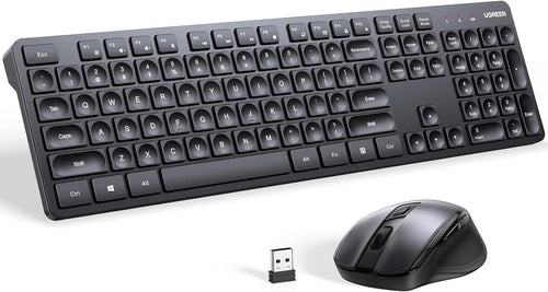 UGREEN Wireless Keyboard and Mouse Combo,2.4GHz Silent (Arabic)
