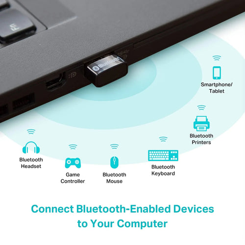 محول بلوتوث USB من TP-Link للكمبيوتر الشخصي، جهاز استقبال بلوتوث 5.0 UB500 (علبة مفتوحة) 