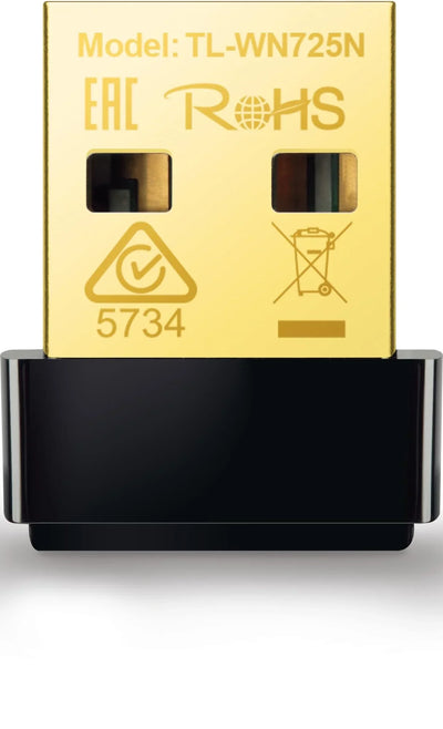 محول USB نانو لاسلكي Tp-link TL-WN725N بسرعة 150 ميجابت في الثانية - ذهبي (علبة مفتوحة)