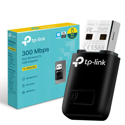 محول TP-Link TL-WN823N اللاسلكي الصغير N USB بسرعة 300 ميجابت في الثانية