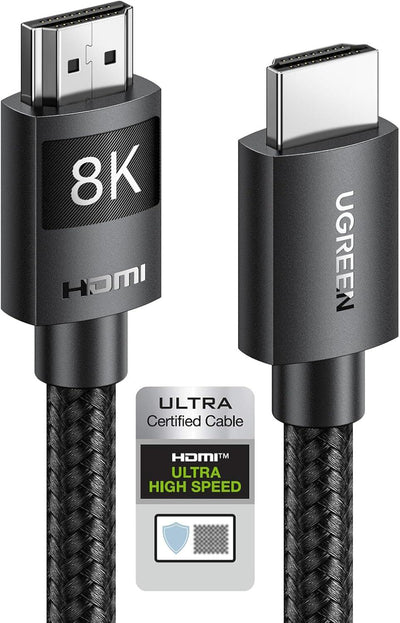 UGREEN 8K HDMI Cable Male to Male Braided Ultra HD High-Speed 48Gbps