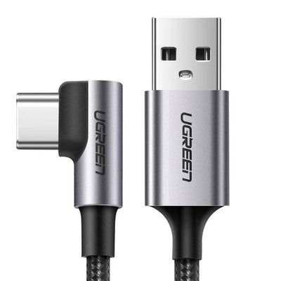 UGREEN 100W 5A USB-C to USB-C 1M Braided Cable Gray
