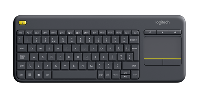 لوحة مفاتيح لمس لاسلكية Logitech® K400 Plus - داكنة - ARA (102) - INTNLn (علبة مفتوحة) 
