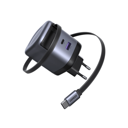 UGREEN Nexode 65W Charger with Retractable USB-C Cable